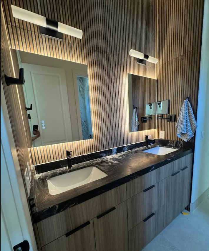Kitchen and bath remodeling work